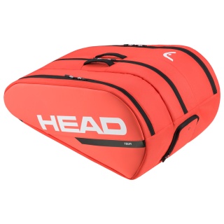 Head Torba na rakiety tenisowe Tour Racquet Bag XL (torba na rakiety, 3 główne komory) 2024 pomarańczowa 12 szt.